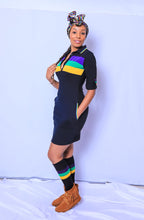 Black Chest Stripe Adult Dress