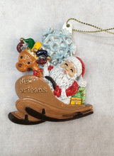 Santa and Reindeer on a Sleigh Ornament