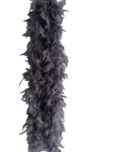 Steel Grey Solid Color Feather Boas