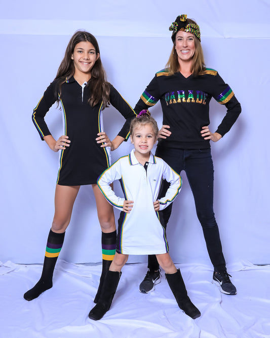 Robe noire Lurex junior