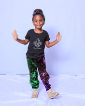 Sequin Joggers Purple, Green, and Gold Youth Classic