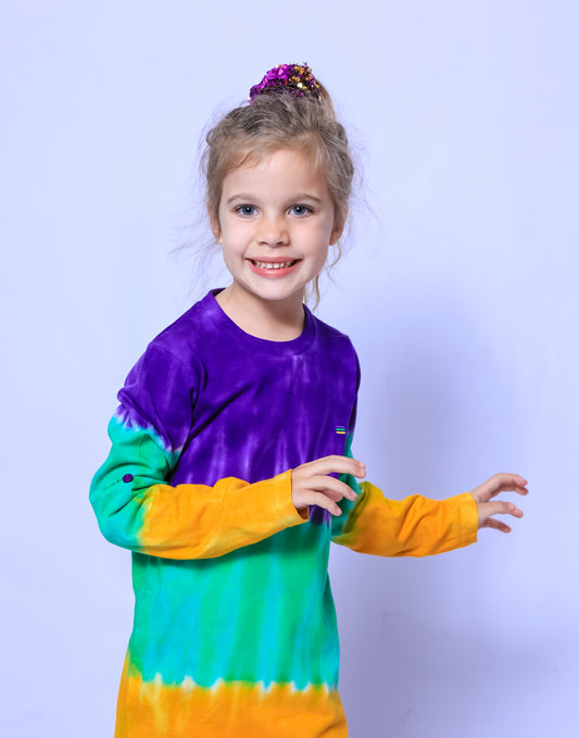 Tie Dye Stripe Youth Dress