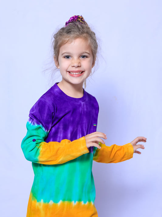 Tie Dye Stripe Youth Dress