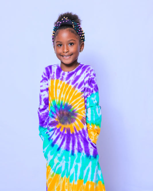 Tie Dye Swirl Youth Dress