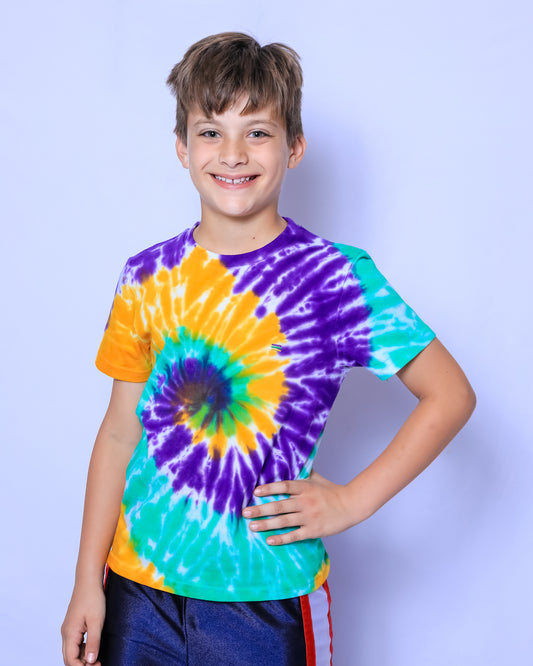 Tie Dye Swirl Youth Short Sleeve