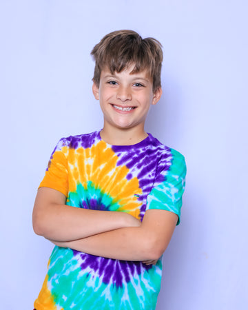 T-shirt Enfant Manches Courtes Tie-Dye Tourbillon