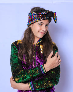 Sequin Jacket Purple, Green, and Gold Youth Classic