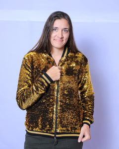 Sequin Jacket Black and Gold Adult Classic