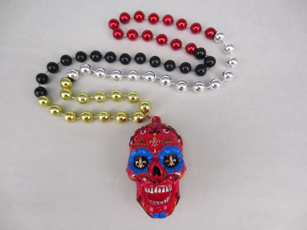 Sugar Skull Day of the Dead Bead (Multiple Colors)