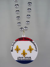 New Orleans Tricentennial Round Medallion with Silver Specialty Beads
