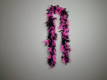 Pink and Black Two Tone Feather Boas