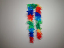 Rainbow Colors Sectioned Feather Boas