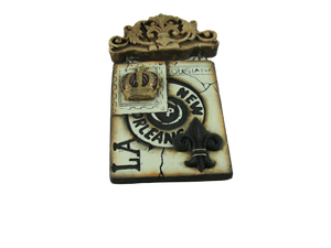 New Orleans Crown Stamp Plaque