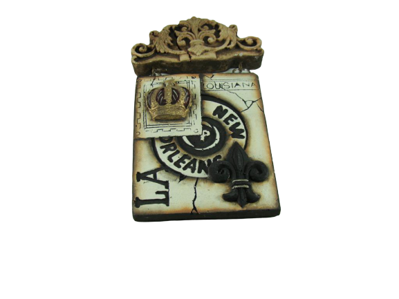 New Orleans Crown Stamp Plaque