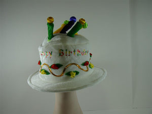 Birthday Cake Hat with Candles