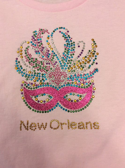 T-shirt enfant masque et strass