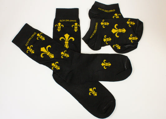Fleur de Lis Socks