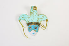 Face Mask Magnet with Jester Bells and Ribbons (Multiple Colors)