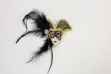 Face Mask Magnet with Royal Headpiece and Side Feathers (Multiple Colors)