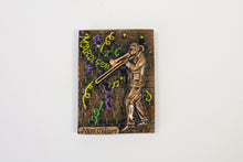 Bronze Street Musician Magnet