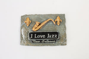 I Love Jazz Slate Magnet