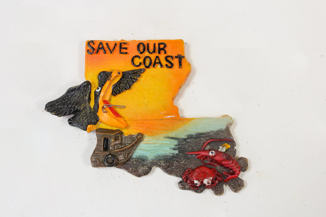 Save Our Coast Pelican Magnet