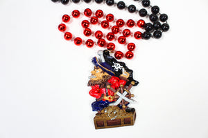 Pirate in a Gold Chest Bead