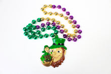 Leprechaun Pipe on Purple, Green, and Gold Bead