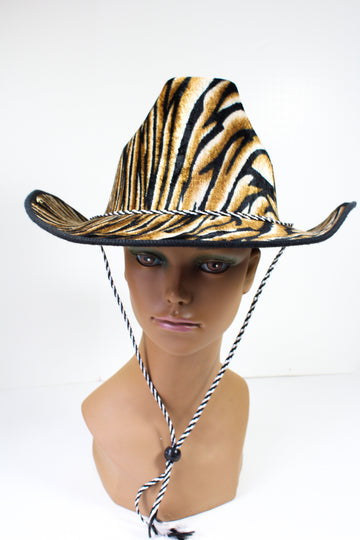 Chapeau de cowboy imprimé animal