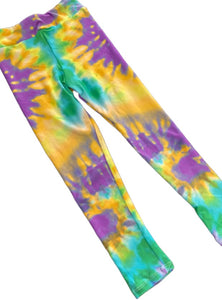 Spandex Leggings Junior - Tie Dye Swirls
