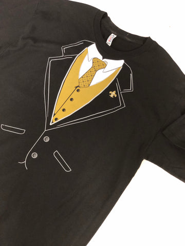 T-shirt smoking noir et or