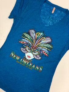 New Orleans Mardi Gras Louisiana Design Unisex T-Shirt - Teeruto