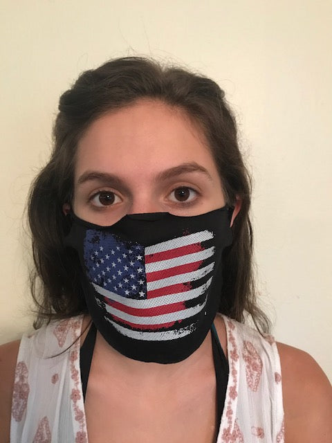 Masque facial drapeau américain