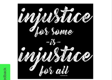 Camiseta de BLM Injusticia para Algunos, Injusticia para Todos