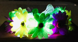 Mardi Gras Light-Up Flower Headband