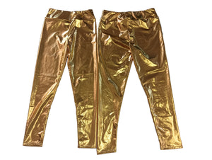 Shimmer Leggings-Super Gold