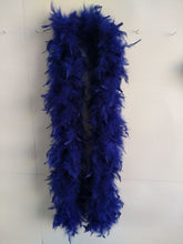 Navy Blue Solid Color Feather Boas