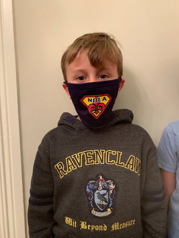 NOLA Superman Kids Face Mask