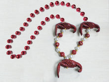 Crawfish Realistic Trio with Red and Pearl Specialty Beads