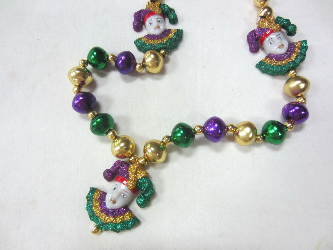 Jesters Glitter Trio with Purple Green Gold Specialty Beads