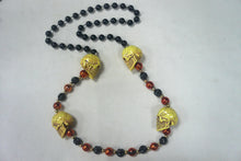 Four Skull Heads (Halloween) on Black and Red Specialty Beads