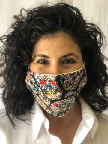 Masque facial Tête de mort mexicaine intégrale