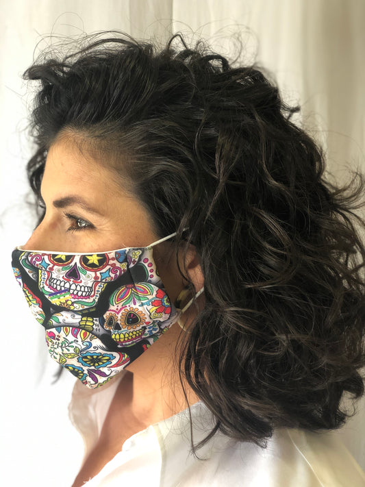 Masque facial Tête de mort mexicaine intégrale