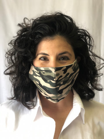 Máscara facial de camuflaje