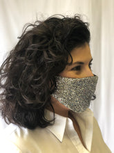 Silver Tinsel Face Mask