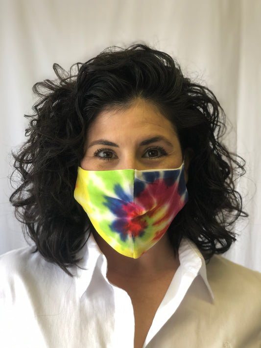 Masque en tissu tie-dye basique