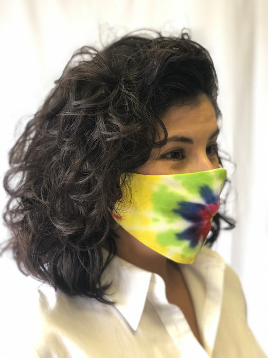 Masque en tissu tie-dye basique