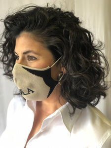 Cream NOLA Knit Face Mask