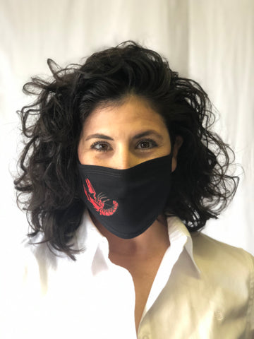 Mascarilla estampada de cangrejo de río
