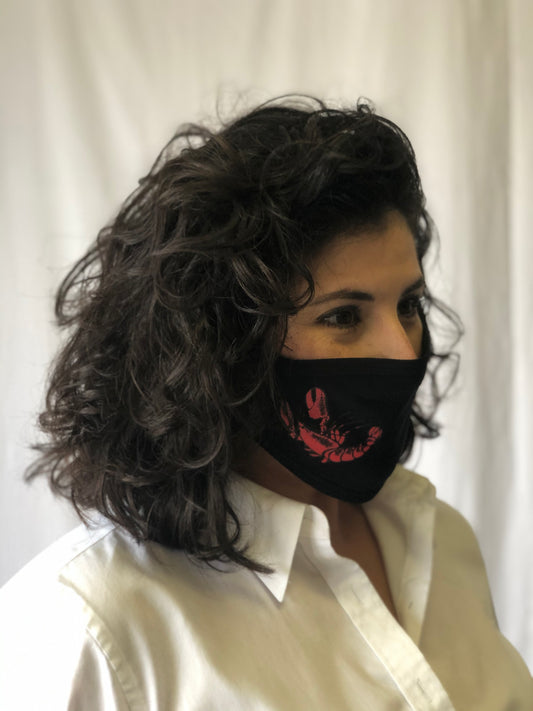 Masque facial imprimé Écrevisse